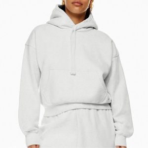 aritzia tna cozy fleece boyfriend boxy hoodie
